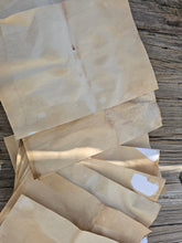 Load image into Gallery viewer, Coffee dyed papers
